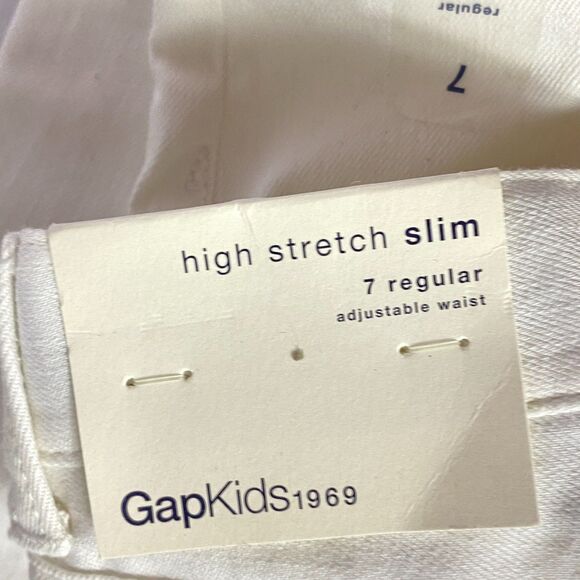 New Gap High Stretch Slim Jeans Girl's Size 7 - Picture 4 of 9